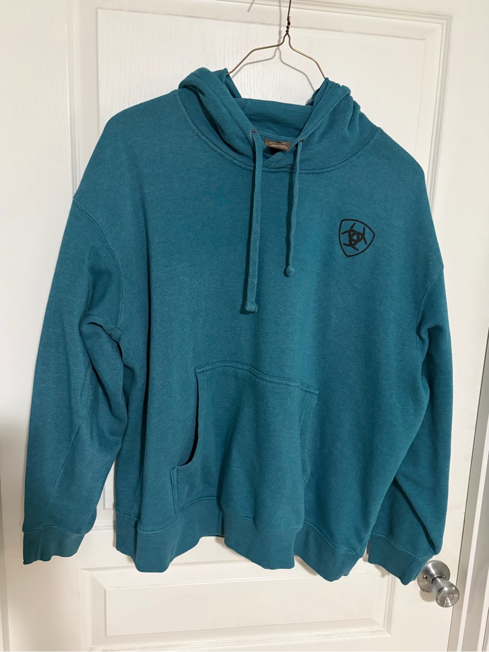 Ariat Teal Crewneck Hooded Pullover xxl